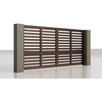 Распашные ворота ALUTECH Prestige 4000х2000 мм с приводом Scopio Распашные ворота ALUTECH Prestige 4000х2000 мм с приводом Scopio